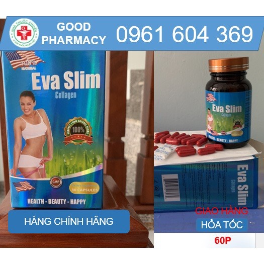 EEVA SLIM COLLAGEN 30 viên từ Mỹ giúp giảm cân, giảm cholesterol trong máu /EVA SLIM COLLAGEN weight loss