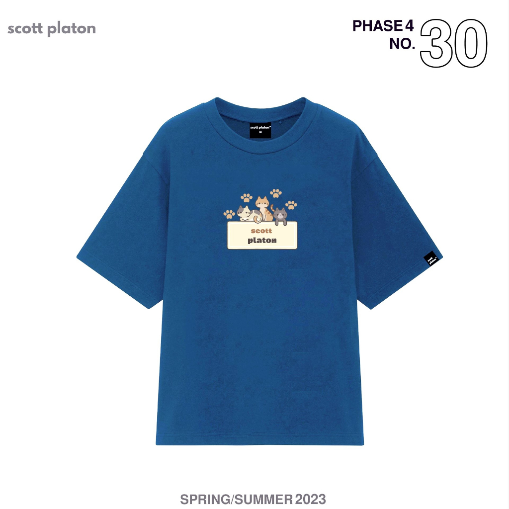 Scott Platon Áo thun Drama cat - Chất liệu cotton dày dặn đứng form