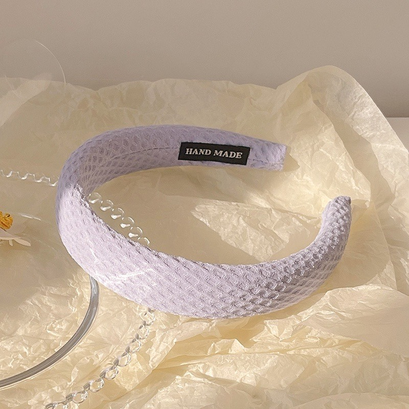 Băng Đô Cài Tóc Vải Xốp Màu Pastel Ngọt Ngào Phong Cách Hàn Quốc Dành Cho Nữ