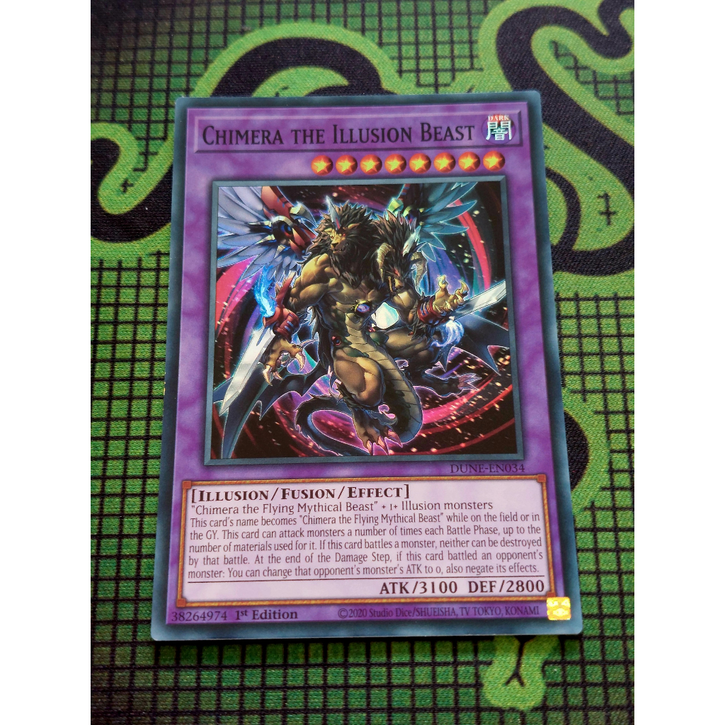 Thẻ Bài Yugioh Monster Chimera the Illusion Beast - DUNE-EN034 - Super