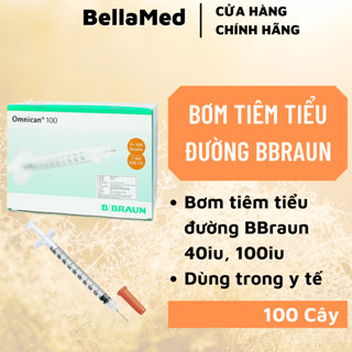 Bơm kim tiêm tiểu đường B Braun 1cc x 30G hộp 100 cây