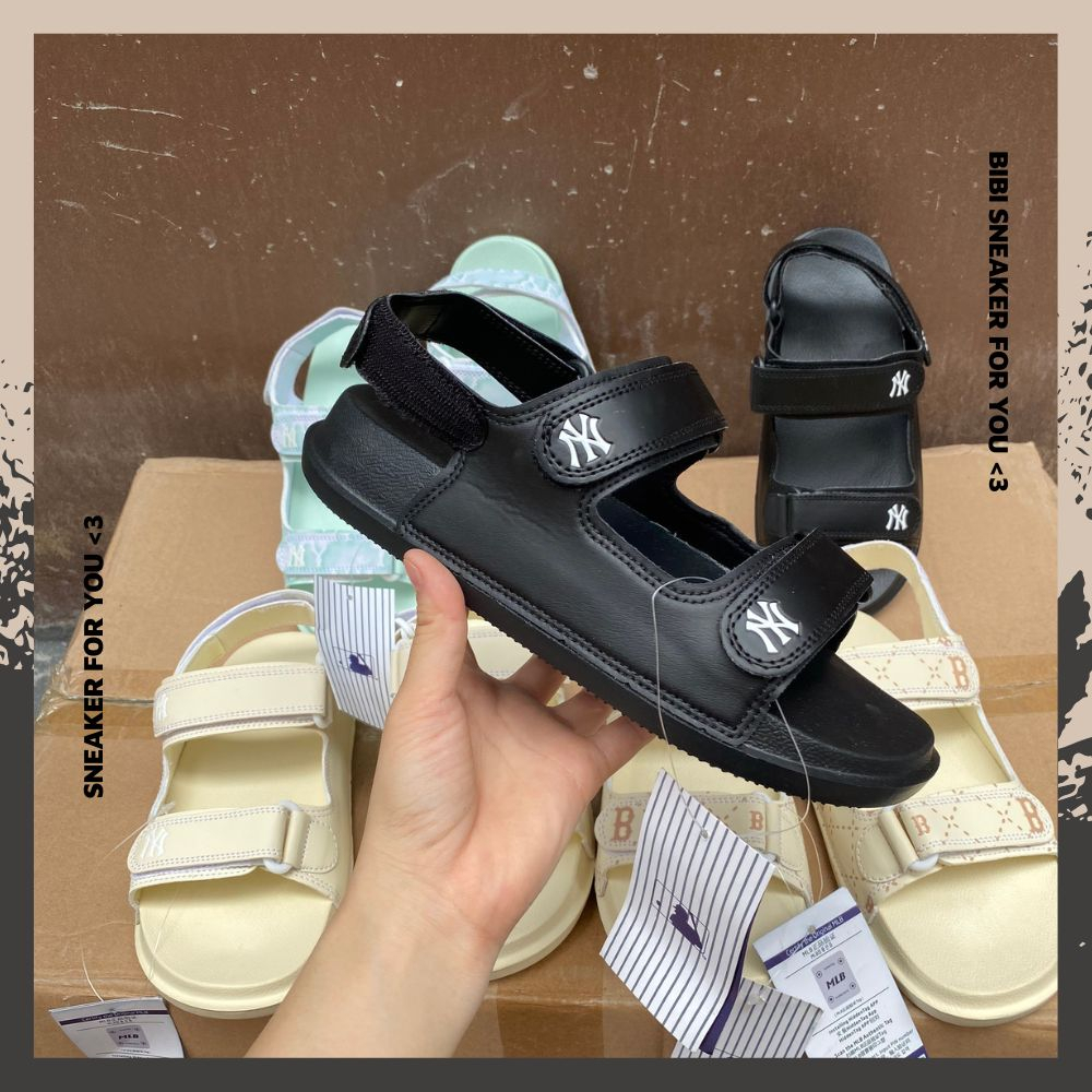 Dép MLB Sandal Nữ, Dép Xăng Đan Nữ Đế Bằng Đi Học Đi Chơi Siêu Êm Bền Đẹp Hot Trend - GiayMaxRe.Store