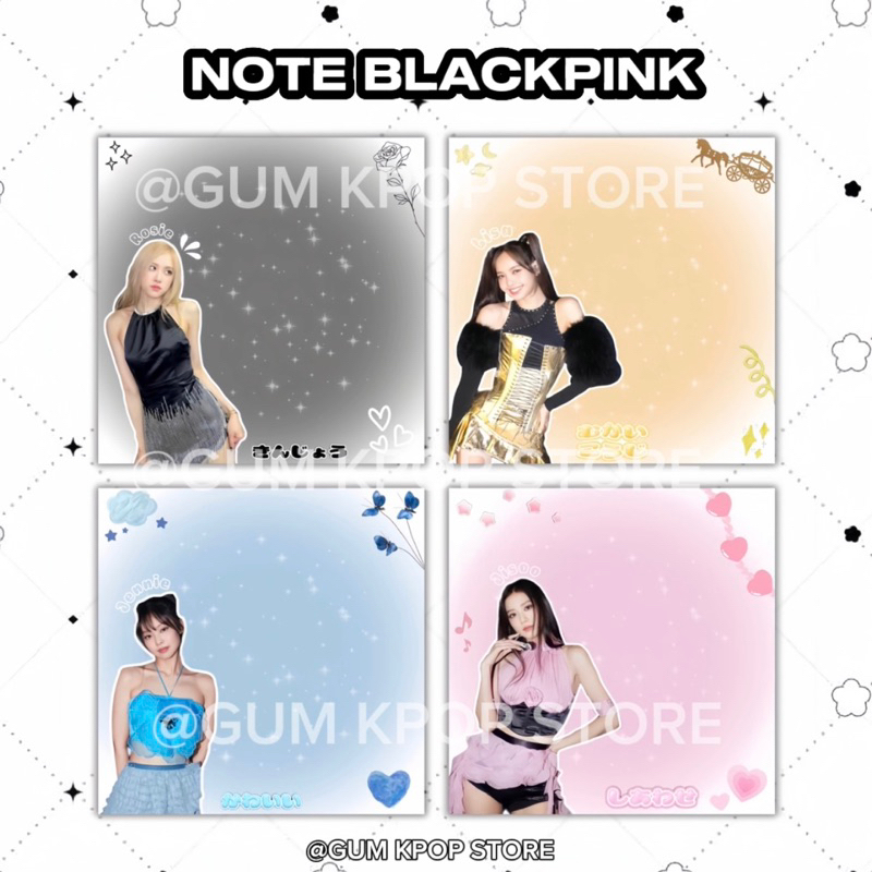 GIẤY NOTE NHÓM NHẠC BLACKPINK - GUM KPOP STORE
