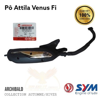 Pô Atiila Venus SYM chính hãng, ống xả Attila, bô attla venus