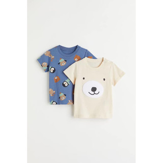 Áo thun gấu cho bé h&m sz 6m-3y
