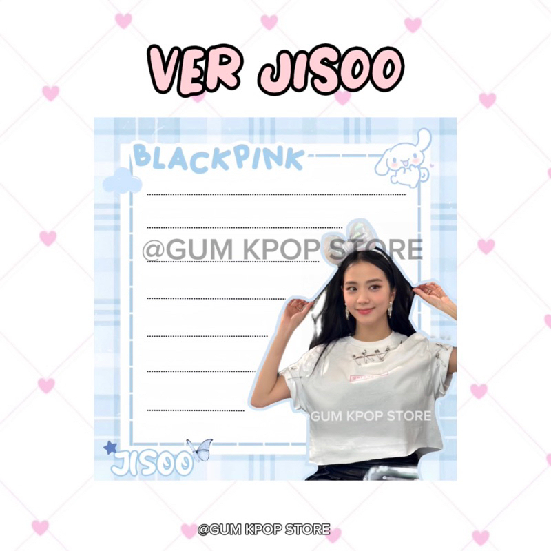 GIẤY NOTE NHÓM NHẠC BLACKPINK  - GUM KPOP STORE