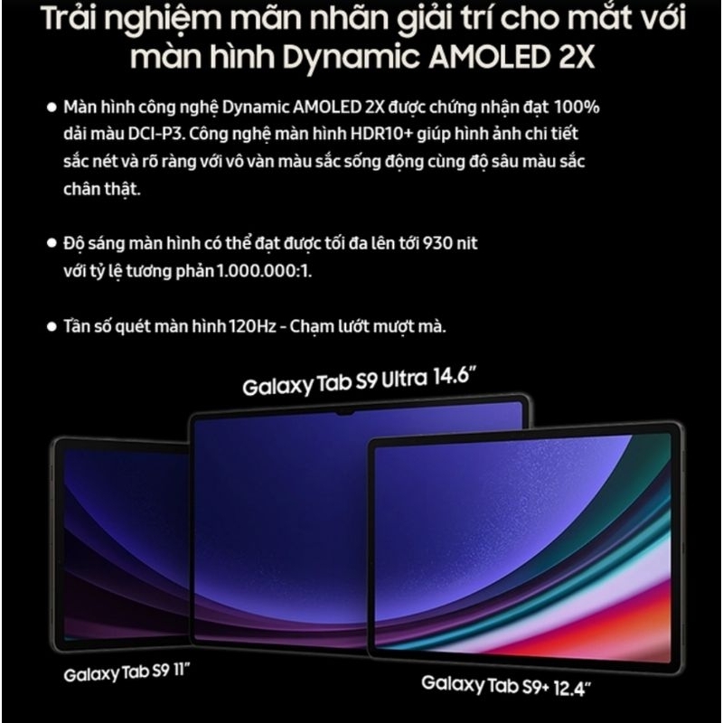 Máy tính bảng Samsung Galaxy Tab S9 Wifi / 5G - Hàng chính hãng | BigBuy360 - bigbuy360.vn