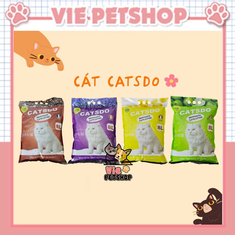 Cát Vệ Sinh cho Mèo CATSDO gói 17L | Vie PETSHOP