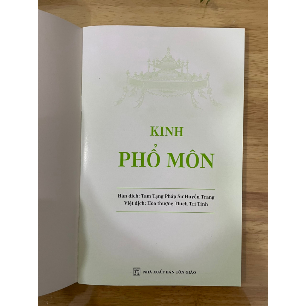 Sách - Kinh Phổ Môn - HT Thích Trí Tinh - Bìa xanh