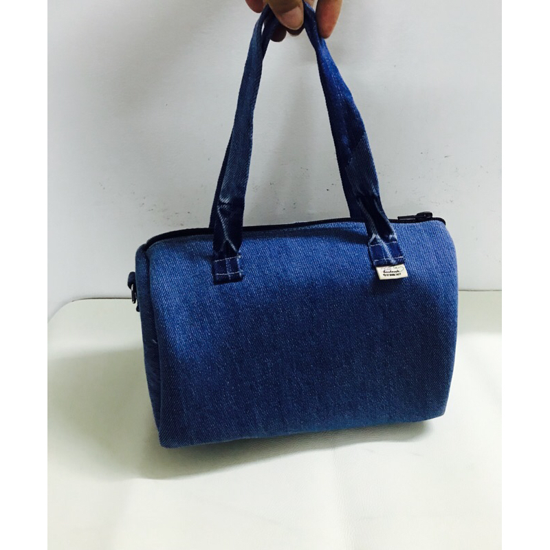 Túi trống jeans denim tái chế - XÍU.handmade