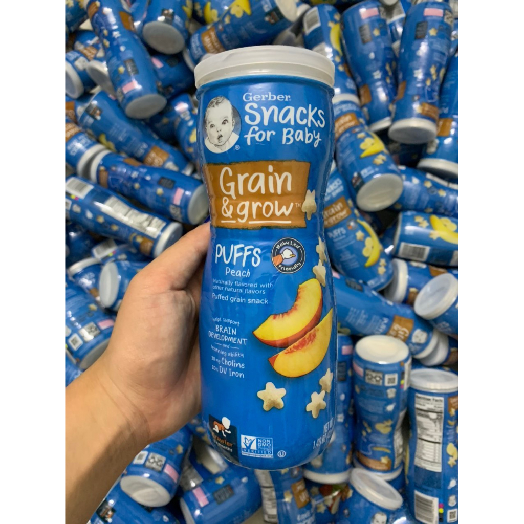 Bánh Gerber sao Lil' Crunchies Gẻber Mỹ cho bé