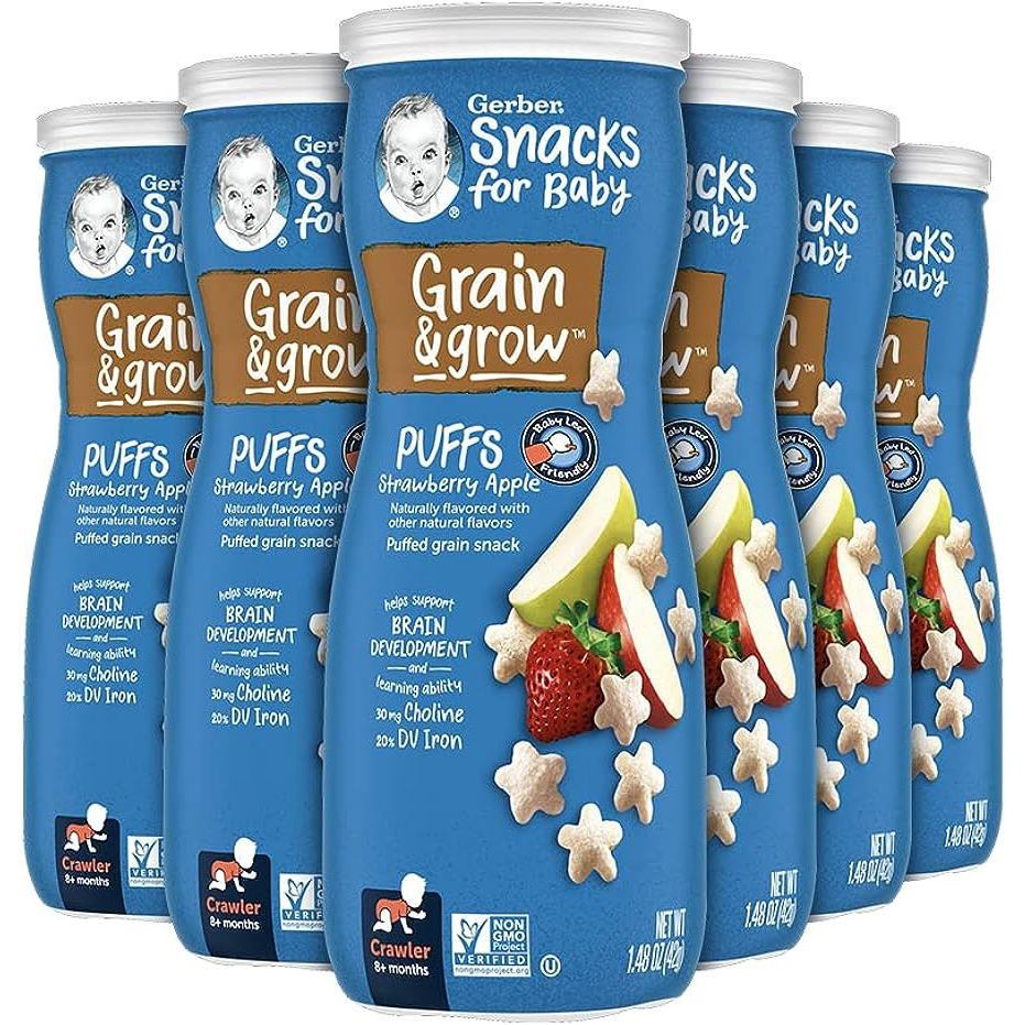 Bánh Gerber sao Lil' Crunchies Gẻber Mỹ cho bé