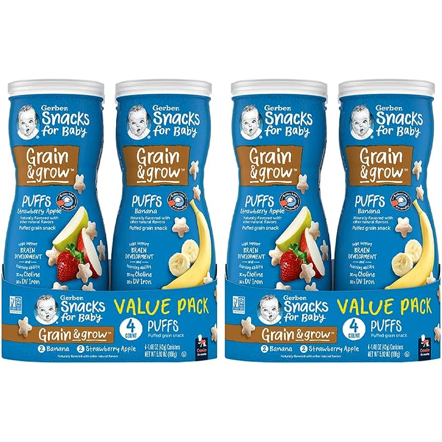 Bánh Gerber sao Lil' Crunchies Gẻber Mỹ cho bé