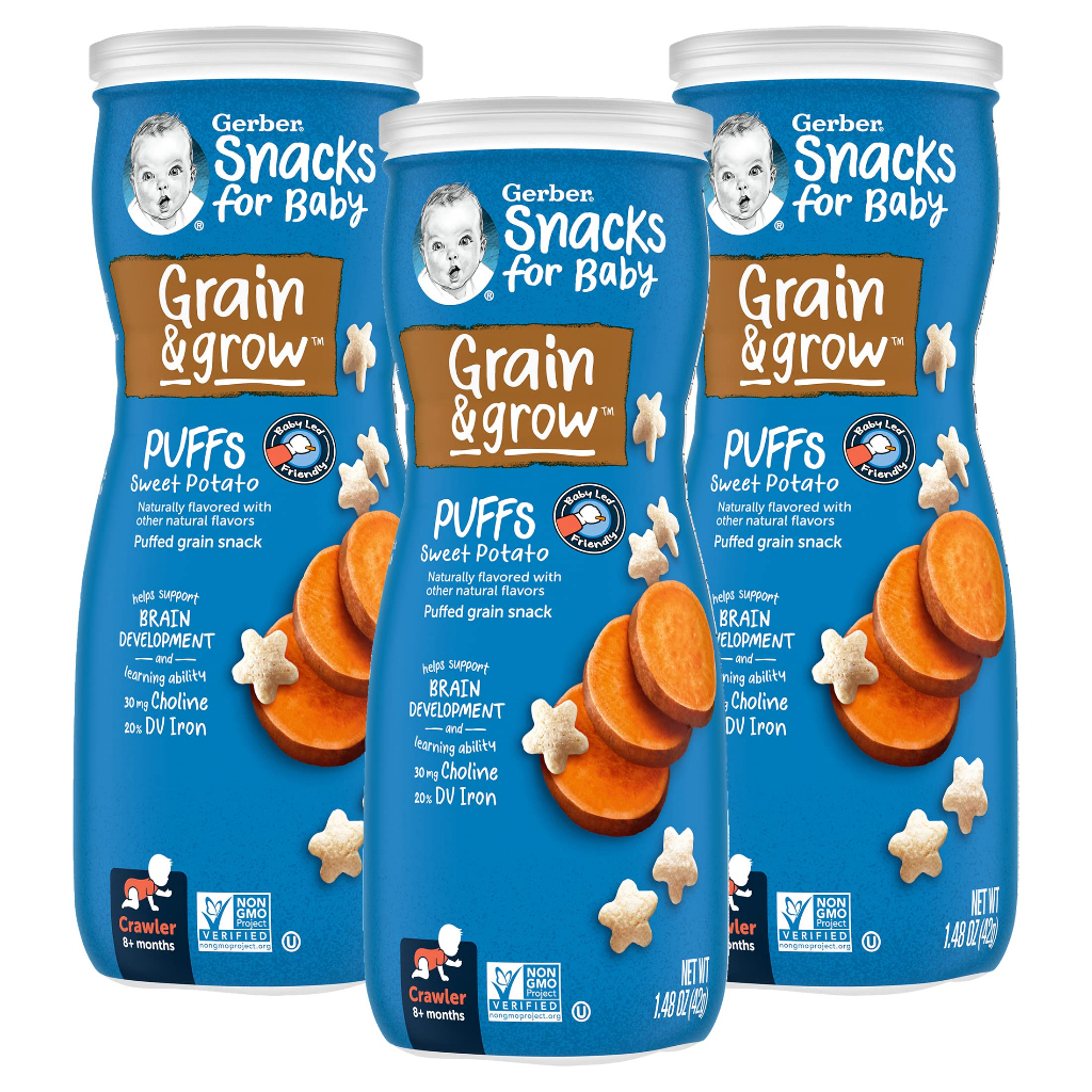 Bánh Gerber sao Lil' Crunchies Gẻber Mỹ cho bé