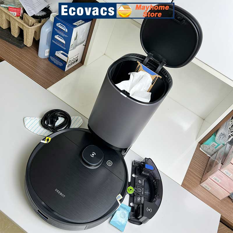 Robot hút bụi lau nhà Ecovacs Deebot T9 AIVI Plus, Bản Nội Địa Trung Sử Dụng Được App Ecovacs Home.