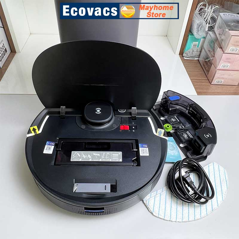 Robot hút bụi lau nhà Ecovacs Deebot T9 AIVI Plus, Bản Nội Địa Trung Sử Dụng Được App Ecovacs Home.