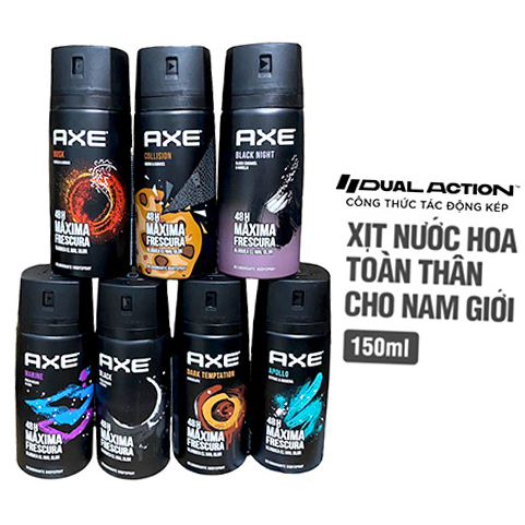 Xịt Khử Mùi Nam AXE Dark Temptation 48H Fresh 150ml