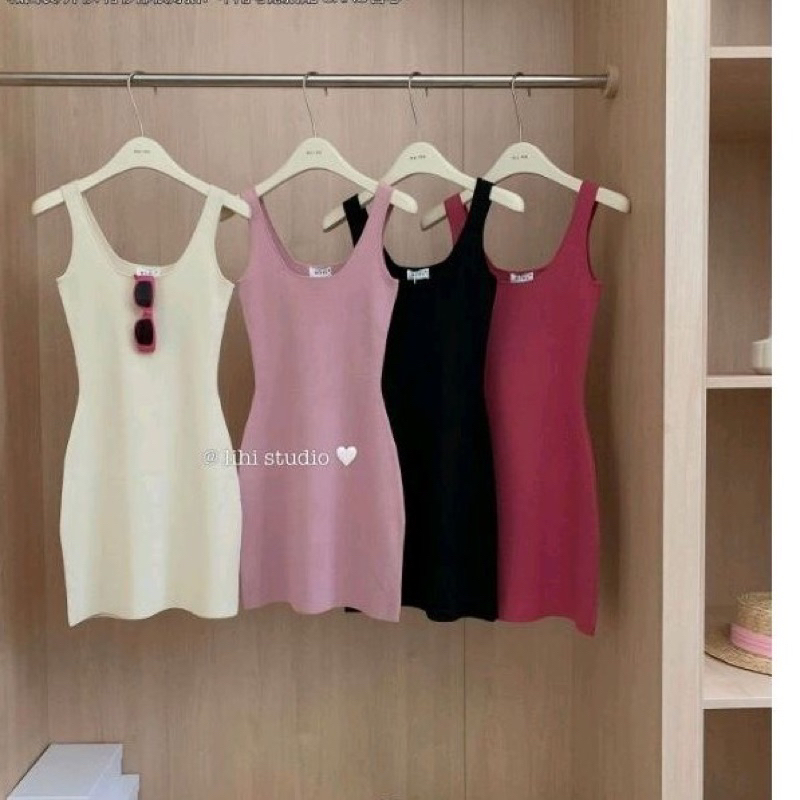 VÁY LEN MONGTOGHI ÔM BODY CỔ VUÔNG HÀNG QC MS22010