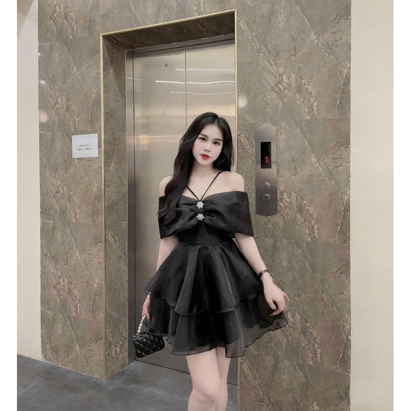 ĐẦM VOANG TẦNG KÈM TAG BIGSIZE