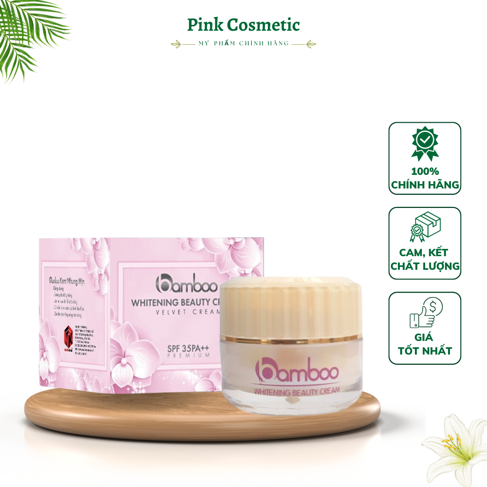 Kem nhung mịn Bamboo dưỡng trắng da, chống lão hóa giúp làn da căng bóng