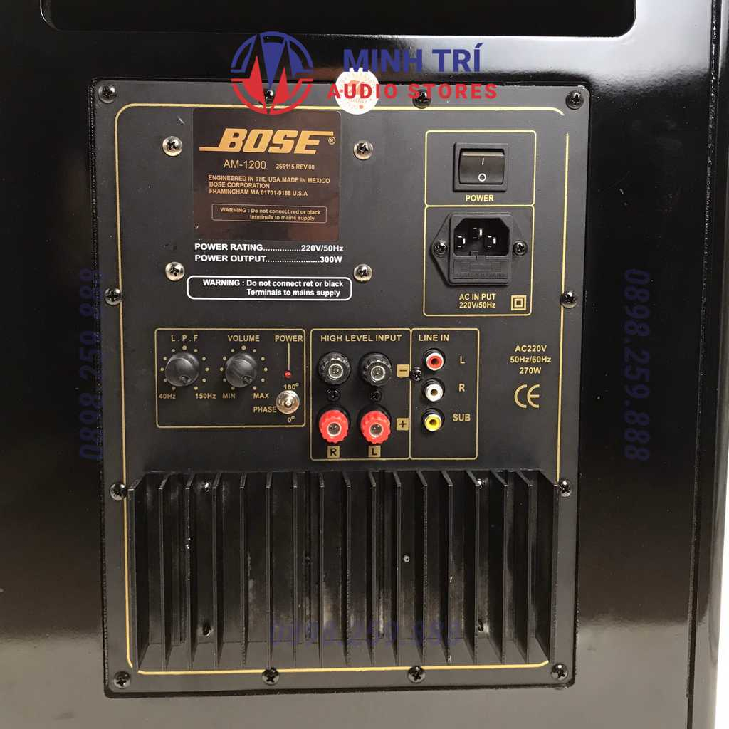 Loa Sub Điện Bass 30 BO.SE AM 1200 270W ,  Sub Hầm Siêu Trầm Subwoofer Cao Cấp - Minh Trí Audio