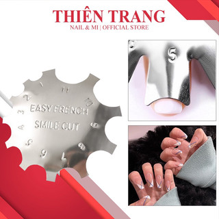 Khuôn cắt bột- miếng inox cắt bột nail- khuôn tạo hình inox tạo french đầu móng nail nhanh chóng
