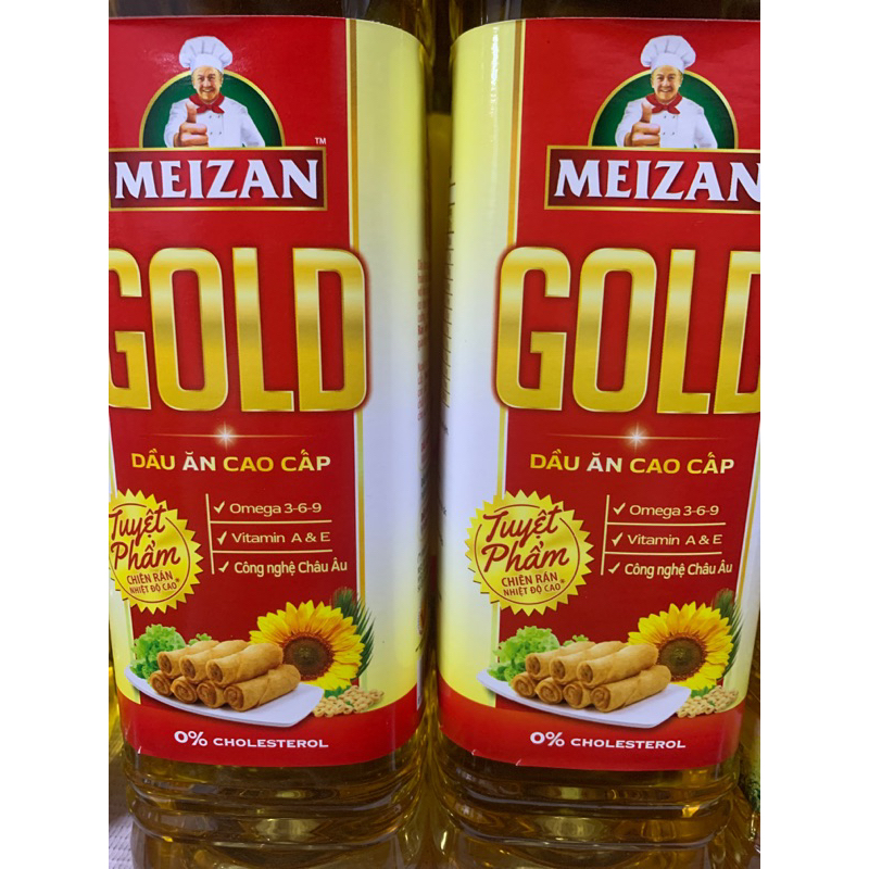 Dầu ăn Meizan Gold chai 1L