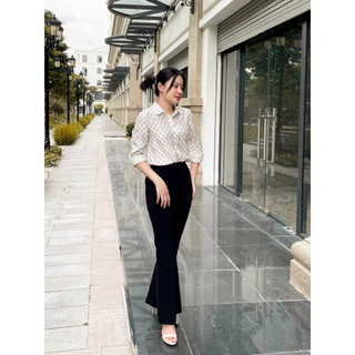 Sơ mi thiết kế họa tiết chữ cao cấp