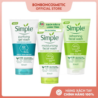 Gel Rửa Mặt Simple Kind To Skin Refreshing Facial Wash
