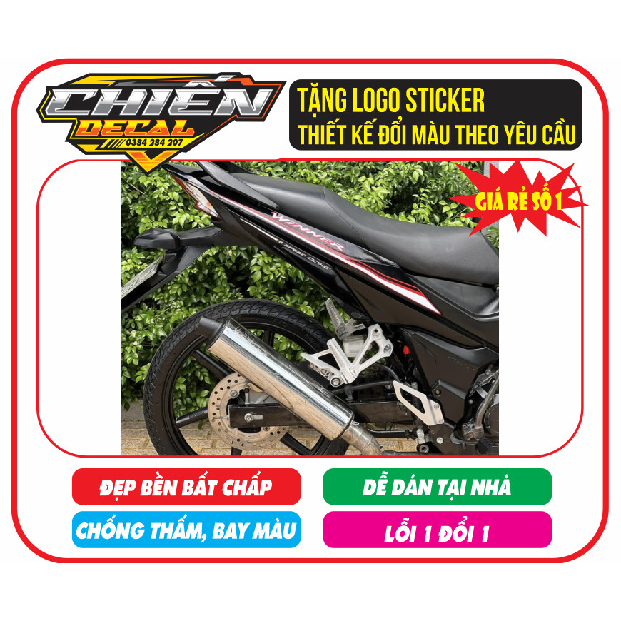 Tem rời winner v1 đỏ đen