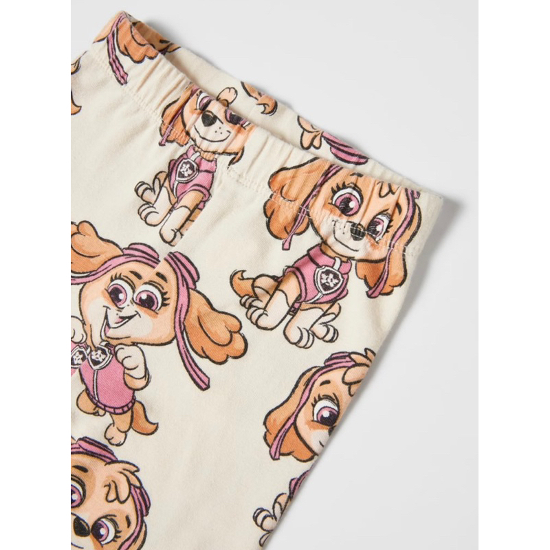 Set bộ nỉ hoạ tiết chó đội trưởng Za.ra cho bé gái size từ 10-24 cân