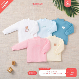 [CHÍNH HÃNG] Áo cổ 3cm giữ nhiệt heattech cao cấp trẻ em Moon