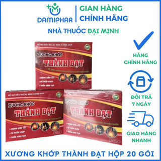 Xương Khớp Thành Đạt Hộp 20 Gói Viên Hoàn - Bổ Gan Thận, Mạnh Gân Cốt, Tê Thấp Khớp, Thần Kinh Tọa