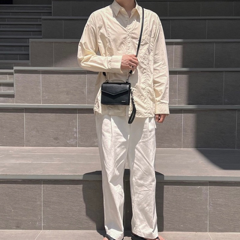 Túi đeo chéo mini da pu cao cấp kèm case airpod phong cách Hàn Quốc phù hợp cho cả nam và nữ