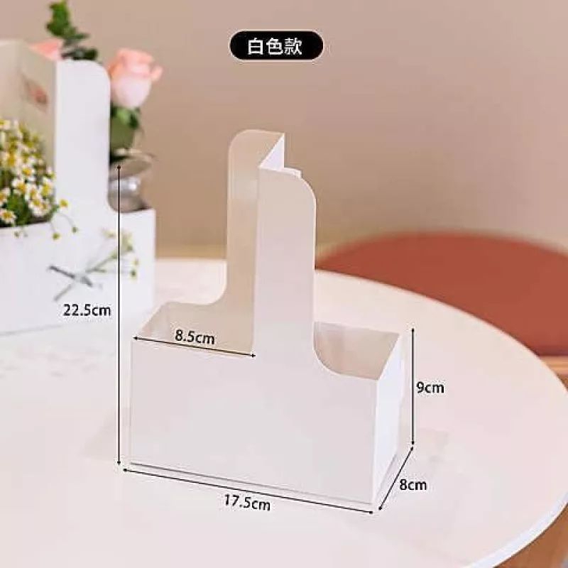 Túi giấy 2 ngăn cắm hoa đựng trà sữa take away