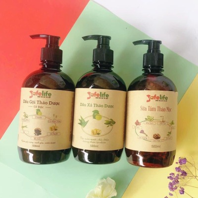 Sữa tắm từ 100% thảo mộc thiên nhiên - chính hãng Safelife 500ml