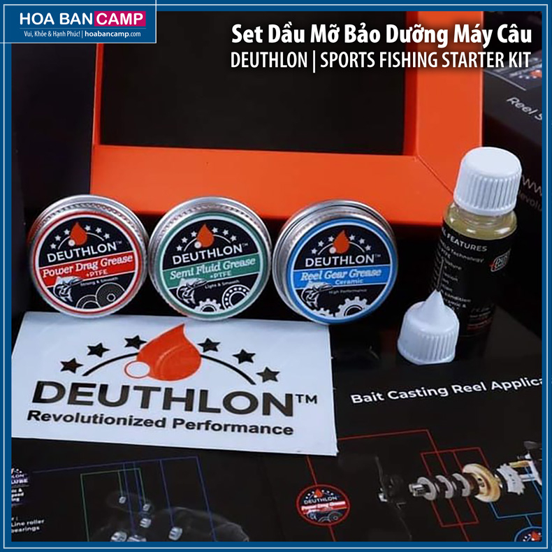 Set Dầu Mỡ Bảo Dưỡng Máy Câu DEUTHLON | Sports Fishing Starter Kit