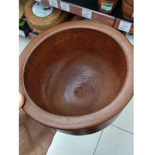 Cối gỗ xà cừ lớn 17x15x12cm