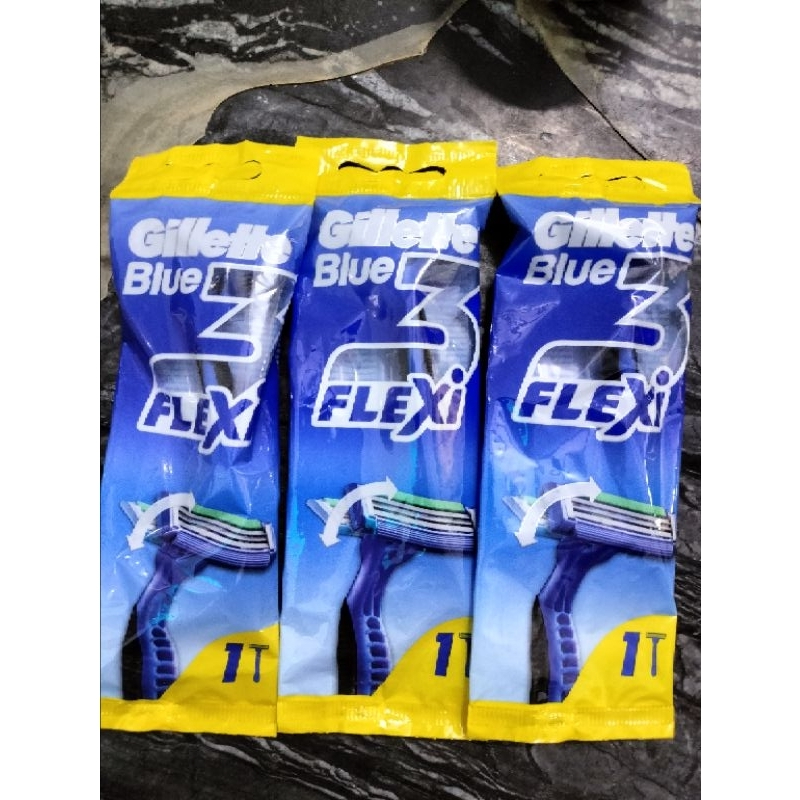 Dao cạo râu Gillette 3 lưỡi Flexi Blue3 dây 6 cây