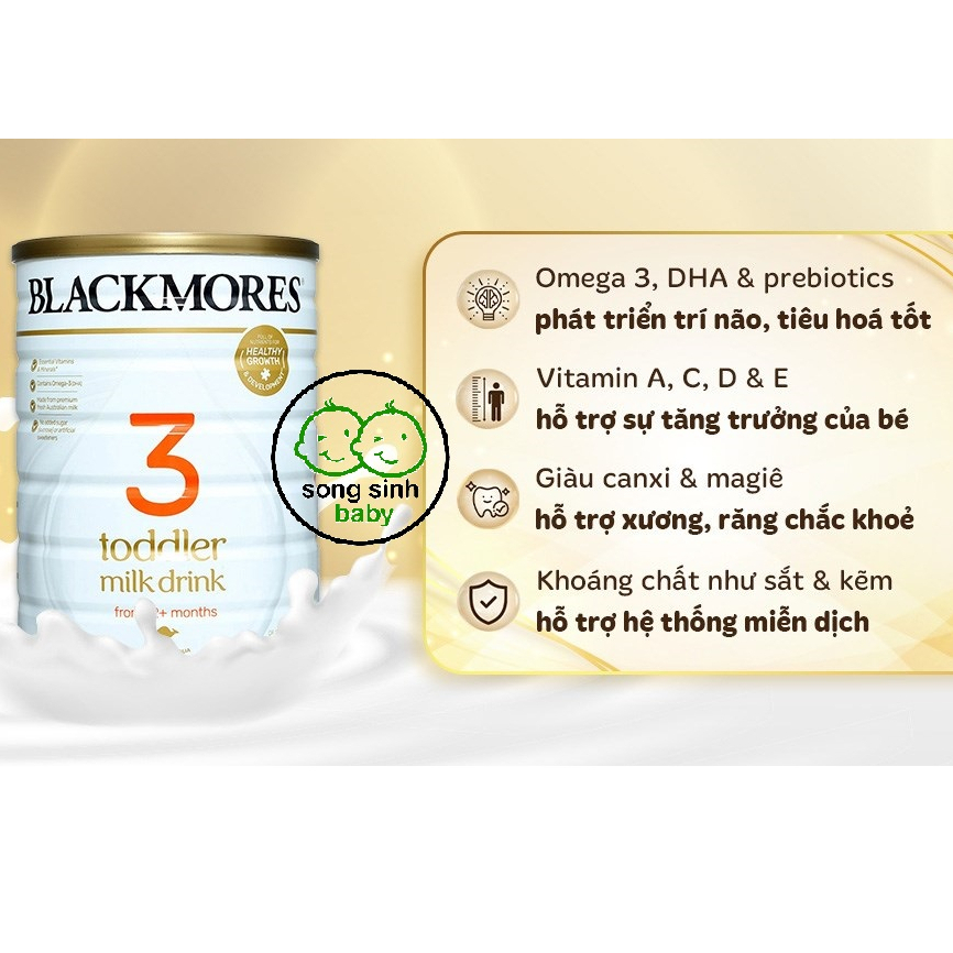 Sữa bột Blackmores Toddler Milk Drink số 3 hương vani 900g