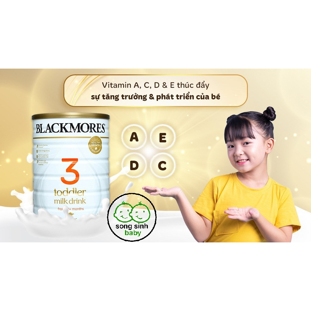 Sữa bột Blackmores Toddler Milk Drink số 3 hương vani 900g