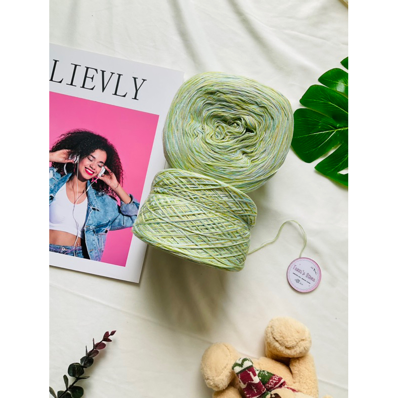 Yarn - Sợi Linen 100% - Sợi Loang - Sợi Chập Cỡ sợi từ 0.6mm ~ 0.8mm - Đan móc áo váy mùa hè