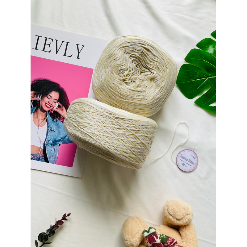 Yarn - Sợi Linen 100% - Sợi Loang - Sợi Chập Cỡ sợi từ 0.6mm ~ 0.8mm - Đan móc áo váy mùa hè