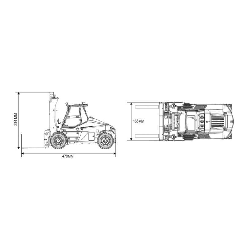 1/14 Xe nâng thủy lực RC kim loại Mô hình Xe nâng kỹ thuật đầy đủ chức năng Kabolite K180-100s