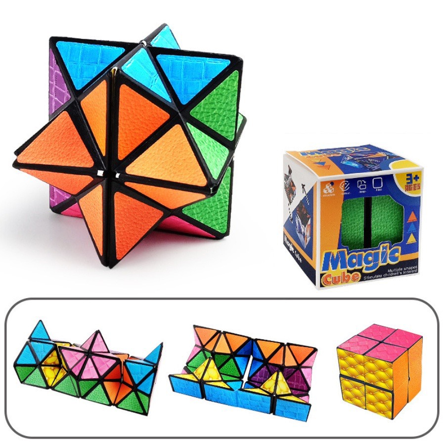 Combo 6 khối Rubik biến thể thế hệ 1 nhà MALABEO KIDS cho bé thỏa sức khám phá sáng tạo