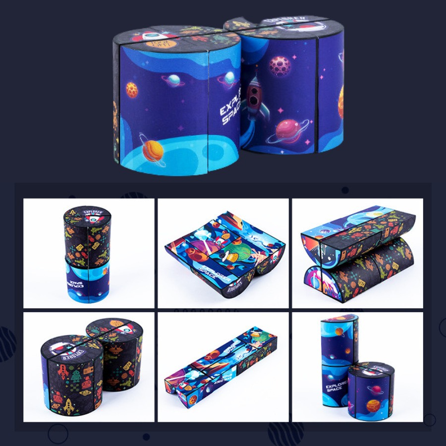 Combo 8 khối Rubik biến thể thế hệ 2 nhà MALABEO KIDS cho bé thỏa sức khám phá sáng tạo