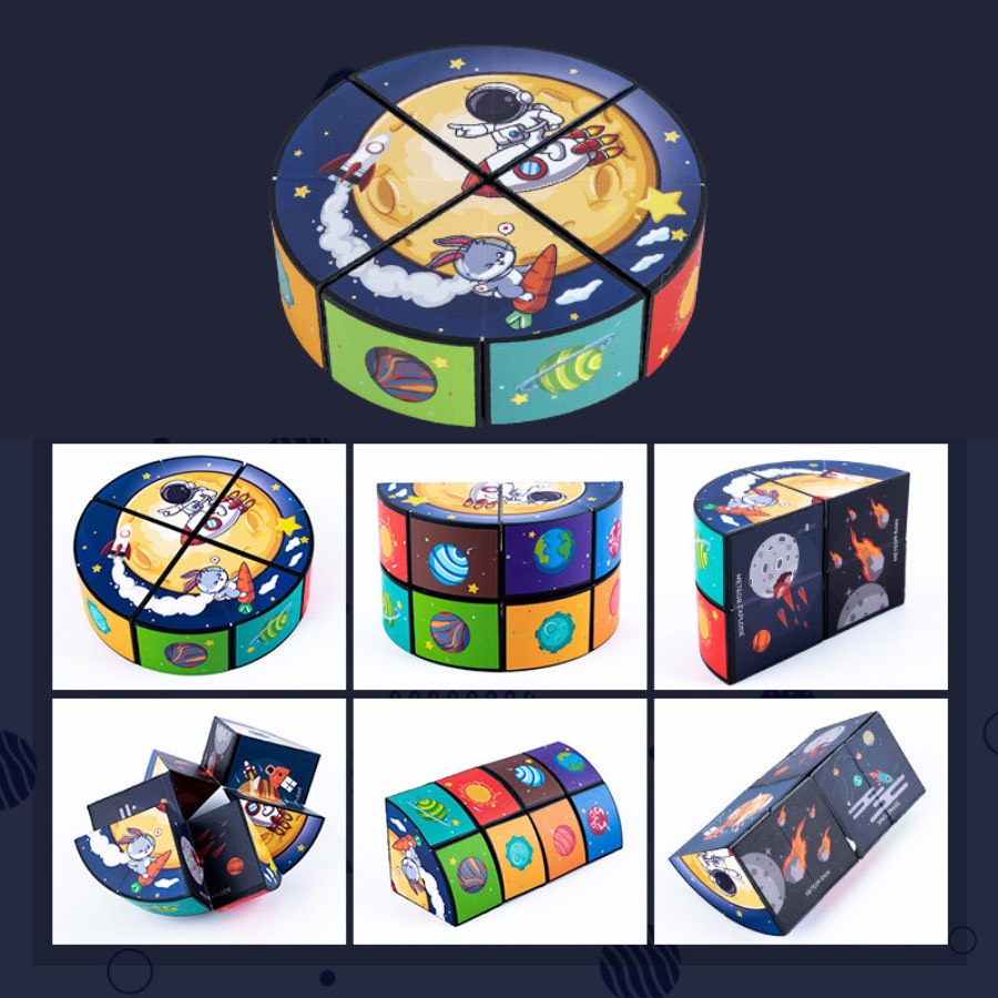 Combo 8 khối Rubik biến thể thế hệ 2 nhà MALABEO KIDS cho bé thỏa sức khám phá sáng tạo