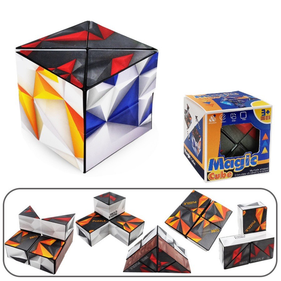 Combo 6 khối Rubik biến thể thế hệ 1 nhà MALABEO KIDS cho bé thỏa sức khám phá sáng tạo