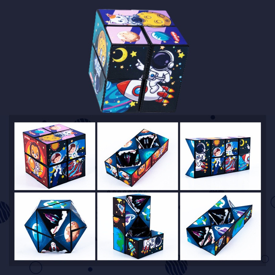 Combo 8 khối Rubik biến thể thế hệ 2 nhà MALABEO KIDS cho bé thỏa sức khám phá sáng tạo