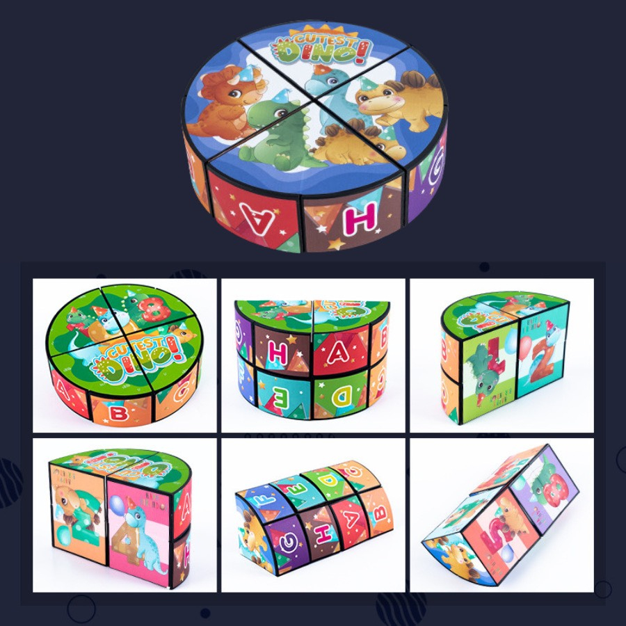 Combo 8 khối Rubik biến thể thế hệ 2 nhà MALABEO KIDS cho bé thỏa sức khám phá sáng tạo